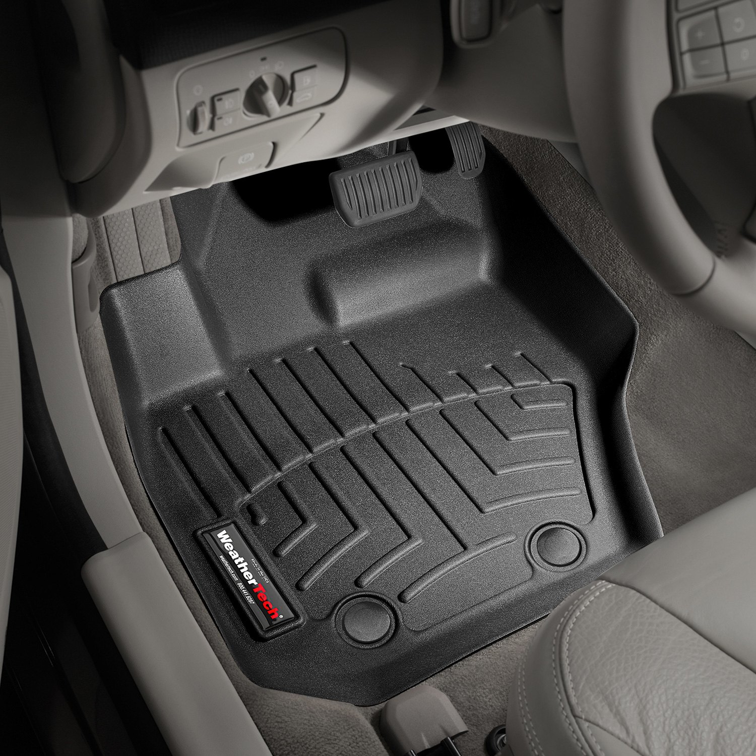 Weathertech 442341 FloorLiner Molded Floor Liners Black First Row Volvo XC60 10-17 / S60 11-18 / V60 15-18