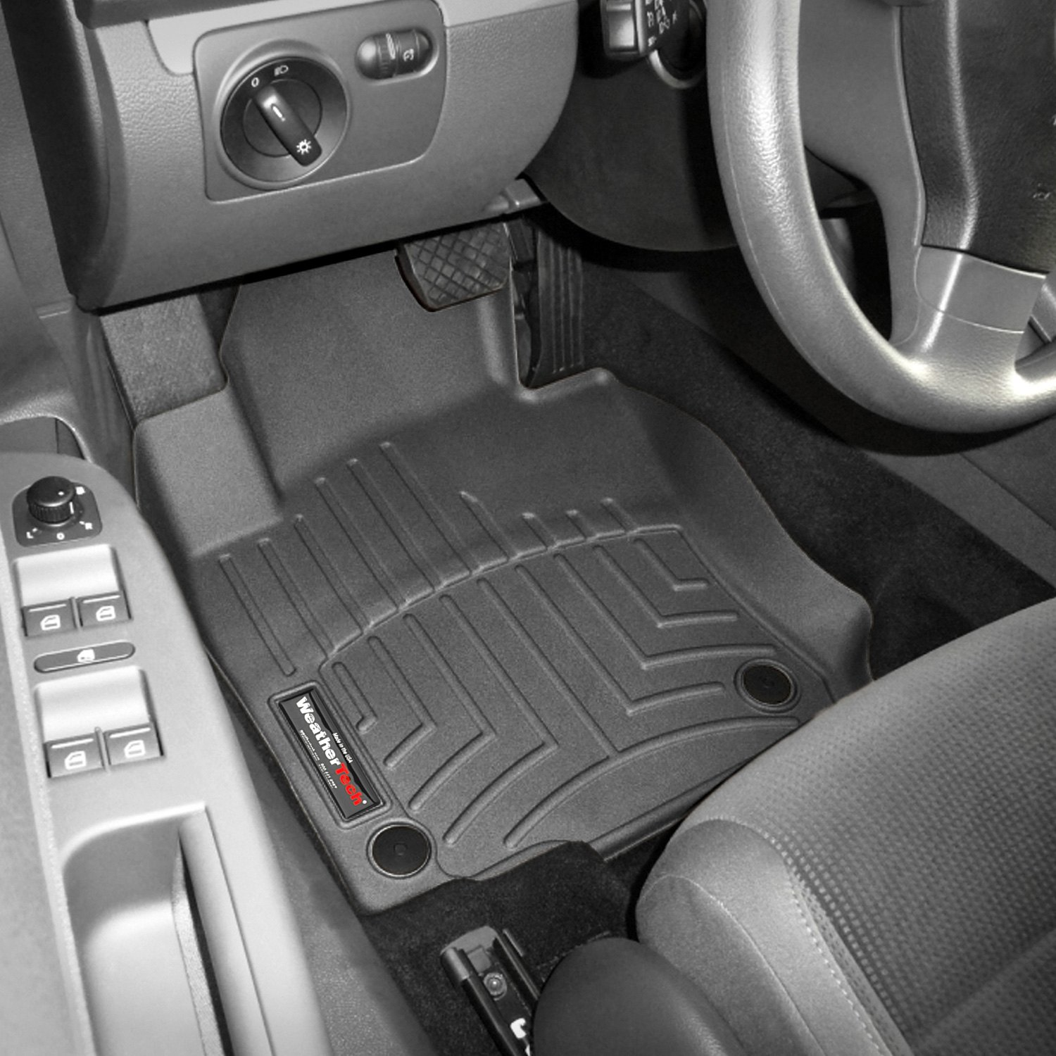 Weathertech 442691 FloorLiner Molded Floor Liners Black First Row