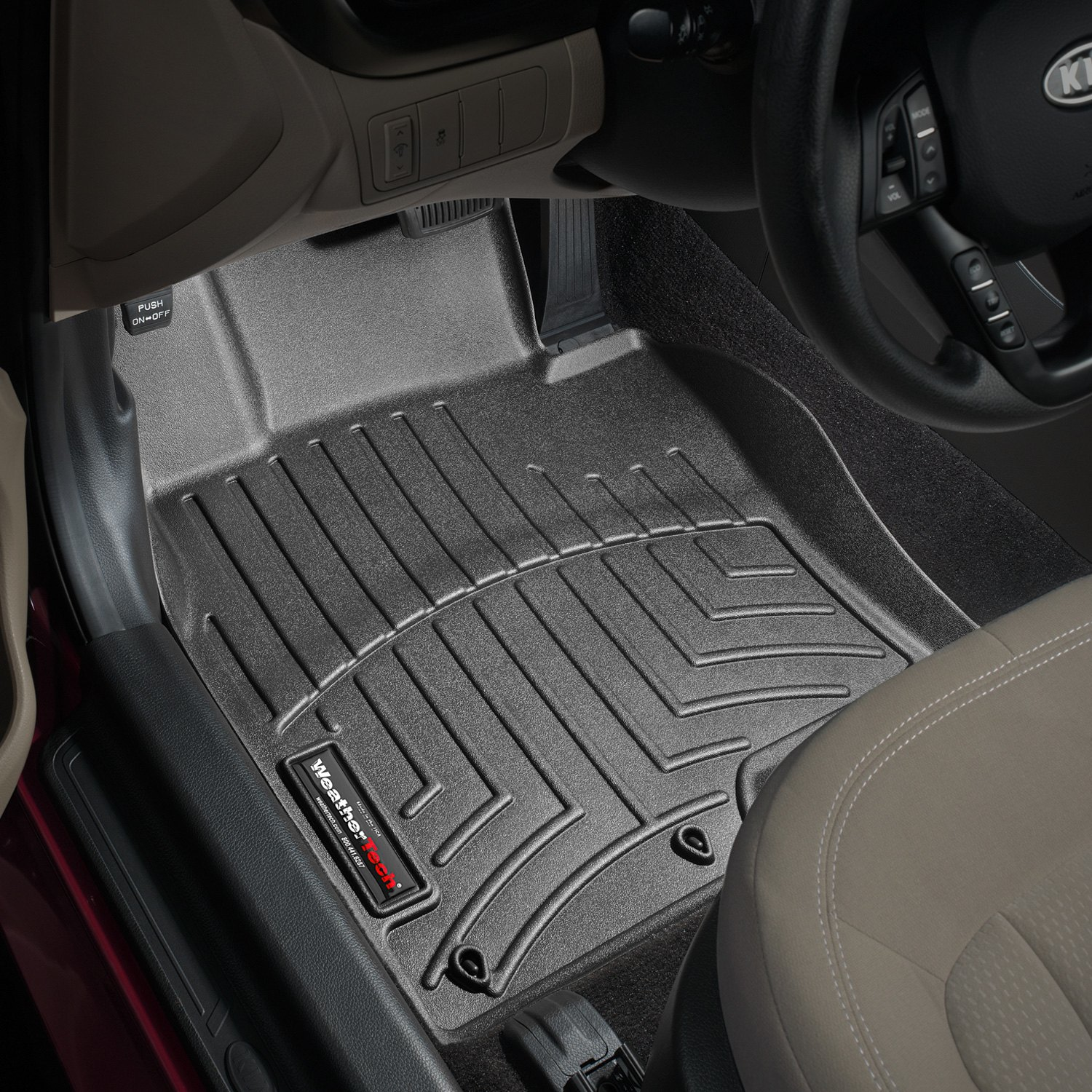 Weathertech 442961 FloorLiner Molded Floor Liners Black First Row