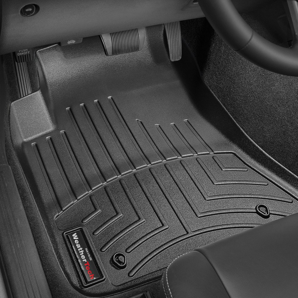 Weathertech 443861 FloorLiner Molded Floor Liners Black First Row