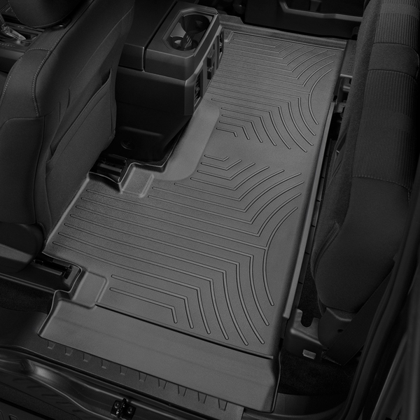 Weathertech 446973 FloorLiner Molded Floor Liners Black Second Row Ford F-150 15-22 / F-250,350,450,550 17-22