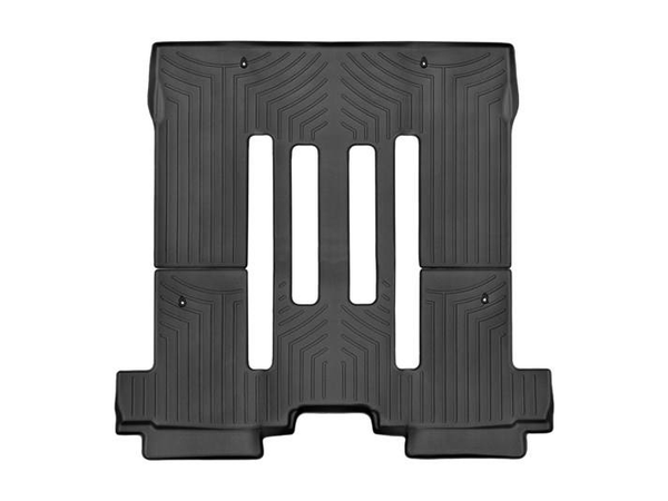 Weathertech 447092 FloorLiner Molded Floor Liners Black Second & Third Rows