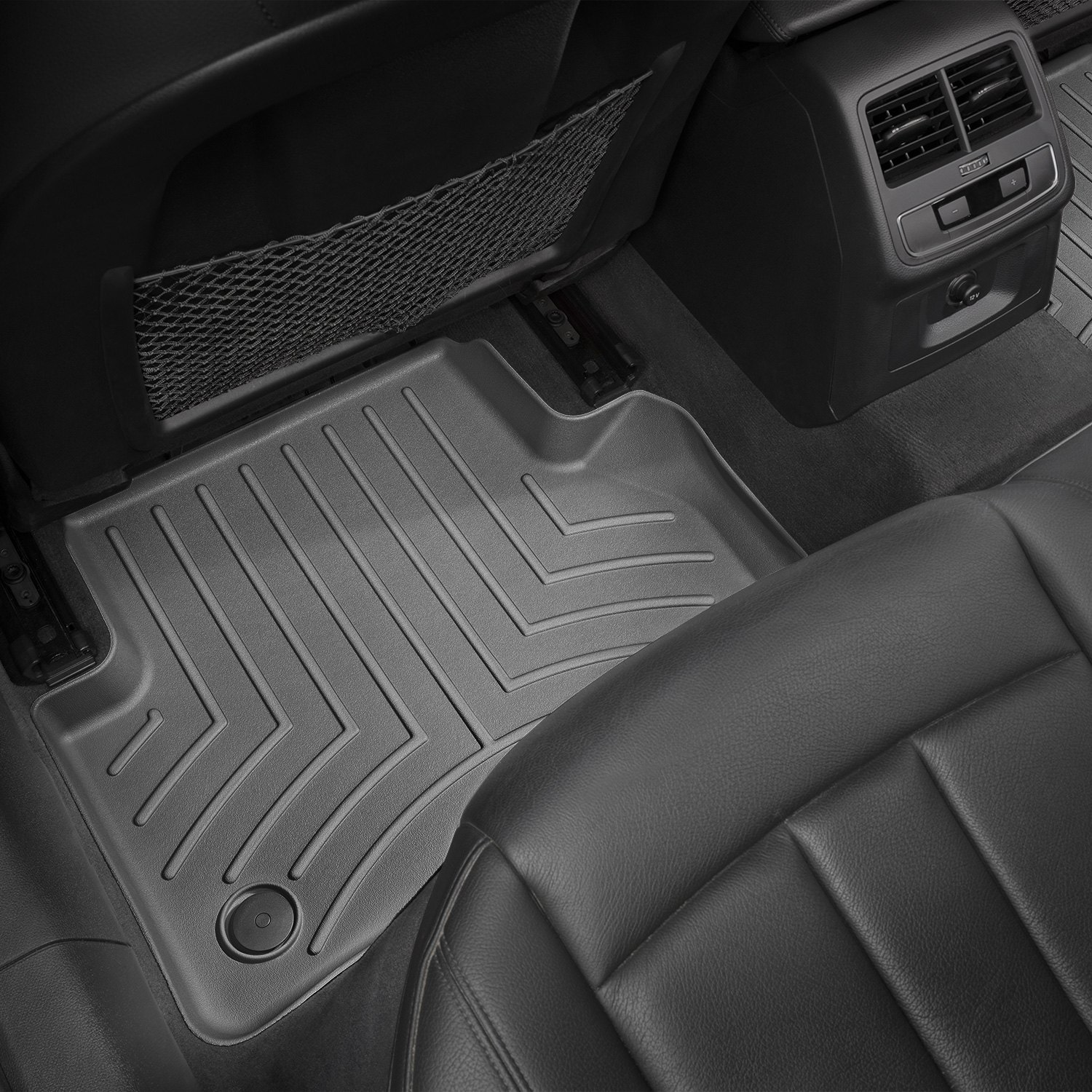 Weathertech 449072 FloorLiner Molded Floor Liners Black Second Row Audi S4 18-22