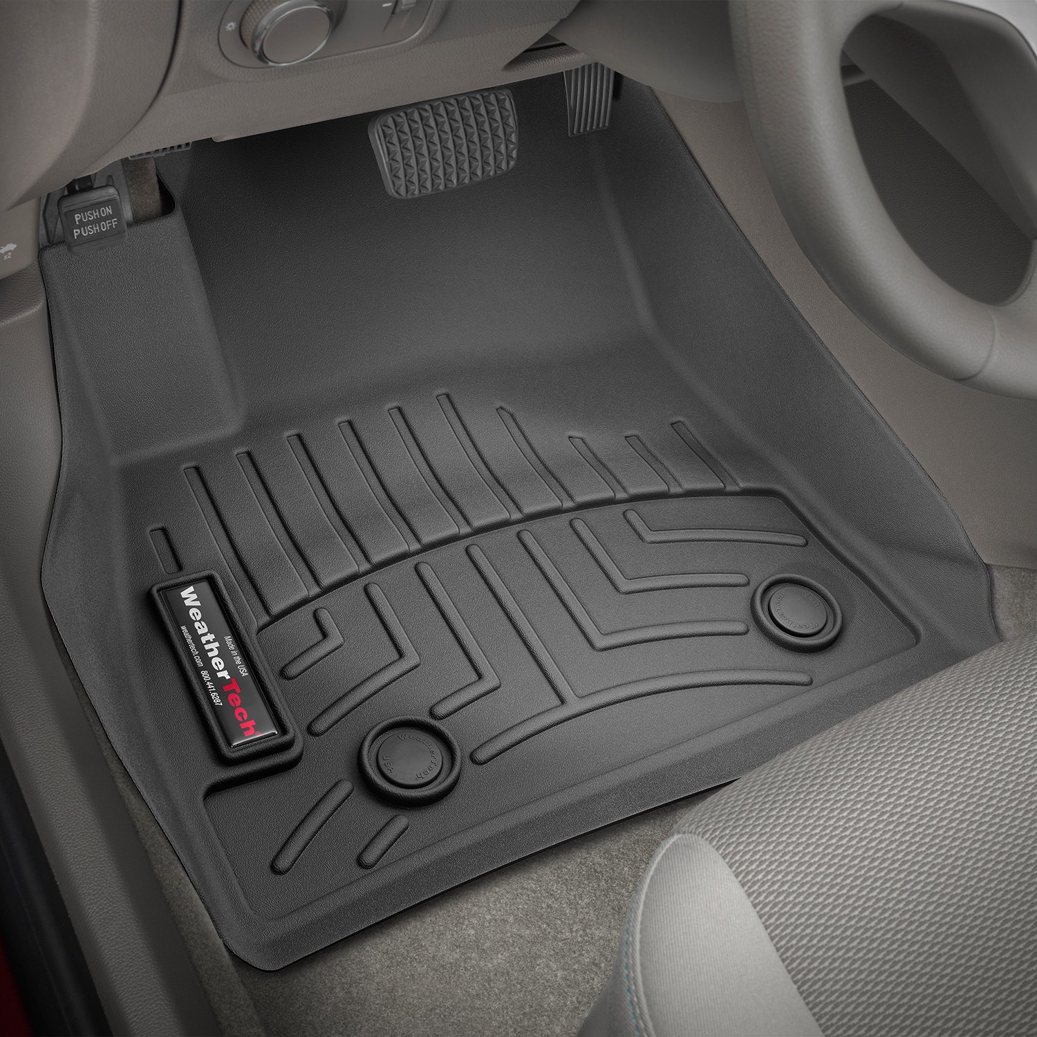 Weathertech 449401 FloorLiner Molded Floor Liners Black First Row