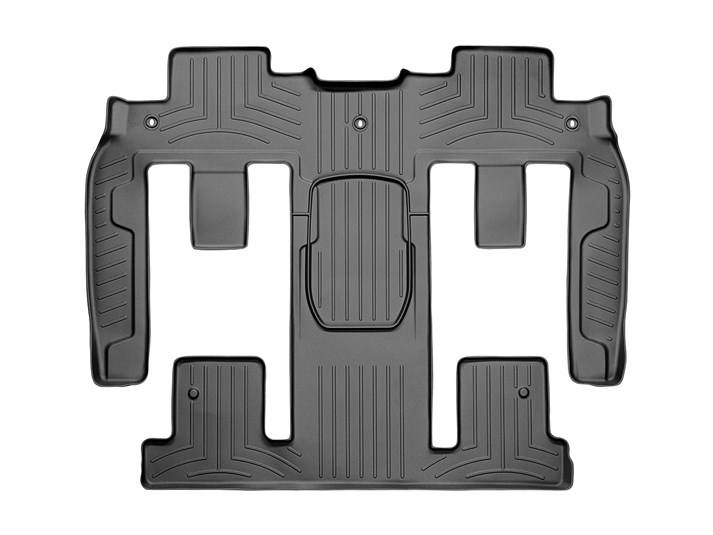 Weathertech 449423 FloorLiner Molded Floor Liners Black Second & Third Rows