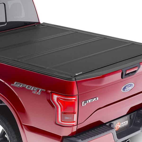 BAK 448410T BakFlip MX4 Premium Folding Tonneau Cover Toyota Tundra 6'7" 07-22 with Deck Rail System &amp; without Trail Special Edition Storage Boxes