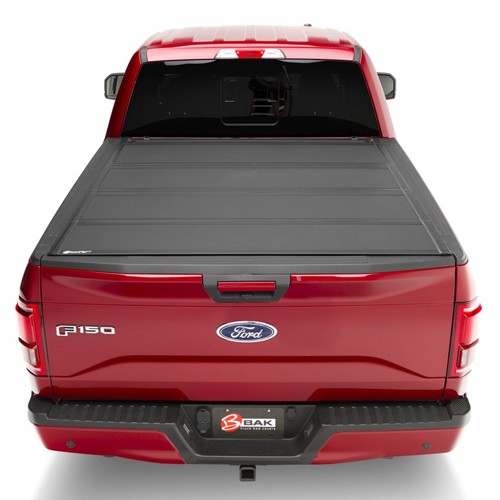 BAK 448410T BakFlip MX4 Premium Folding Tonneau Cover Toyota Tundra 6'7" 07-22 with Deck Rail System &amp; without Trail Special Edition Storage Boxes
