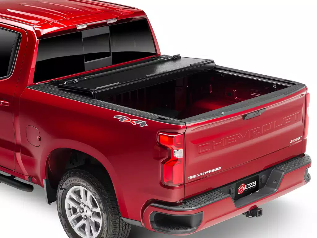 BAK 772130 BAKFlip F1 Hard Folding Tonneau Cover Chevrolet Silverado / GMC Sierra 1500 5'8" 19-22 without Carbon Pro Bed