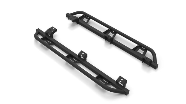 N-Fab TST10-TX - Trailslider - Cab Len Side Steps(2) Black for Toyota 4Runner 10-16 Trail, 14-22 SR5, 18-22 SR5 Premium, 17-22 TRD Off-Road, 18-22 TRD Off-Road Premium, 15-22 TRD Pro