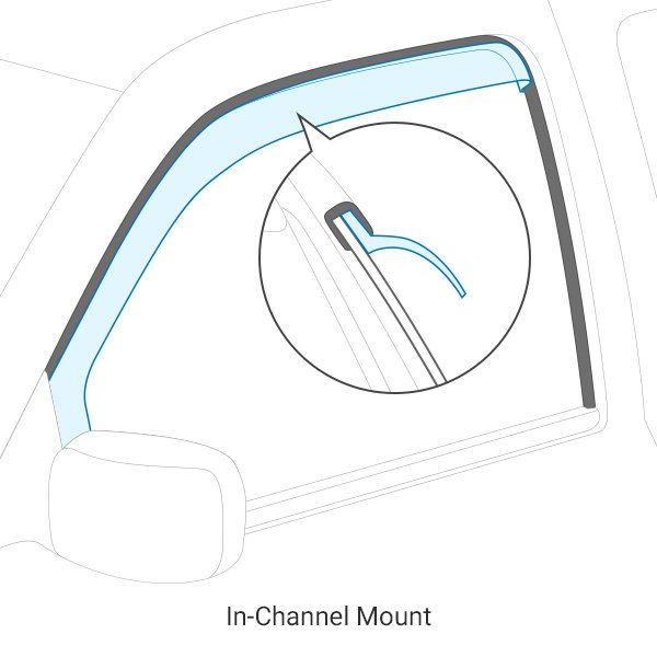 AVS 94169 Outside Mount Ventvisor Rain Deflectors Hyundai Elantra 21-22